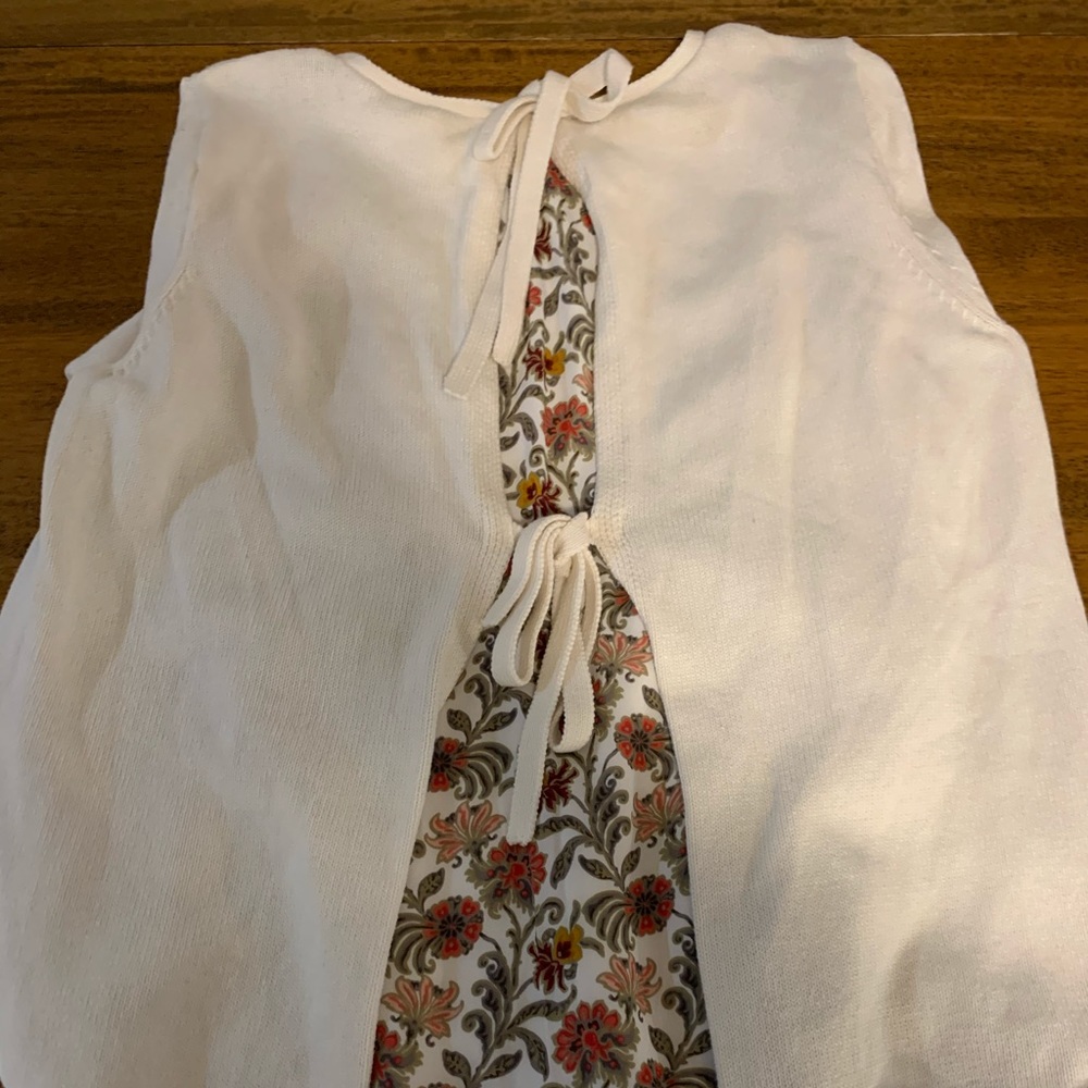 Loft tunic sweater with undershirt